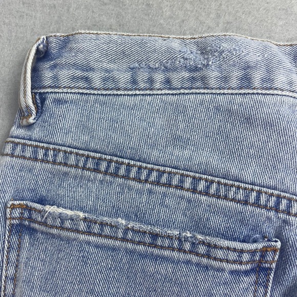 Billabong Denim Shorts Womens Size 26 Blue Distressed Cuffed Casual - Picture 7 of 14